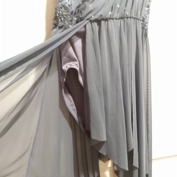 Blue Periwinkle Sequin Halter Lyrical Dance Costume - Picture 6 of 8